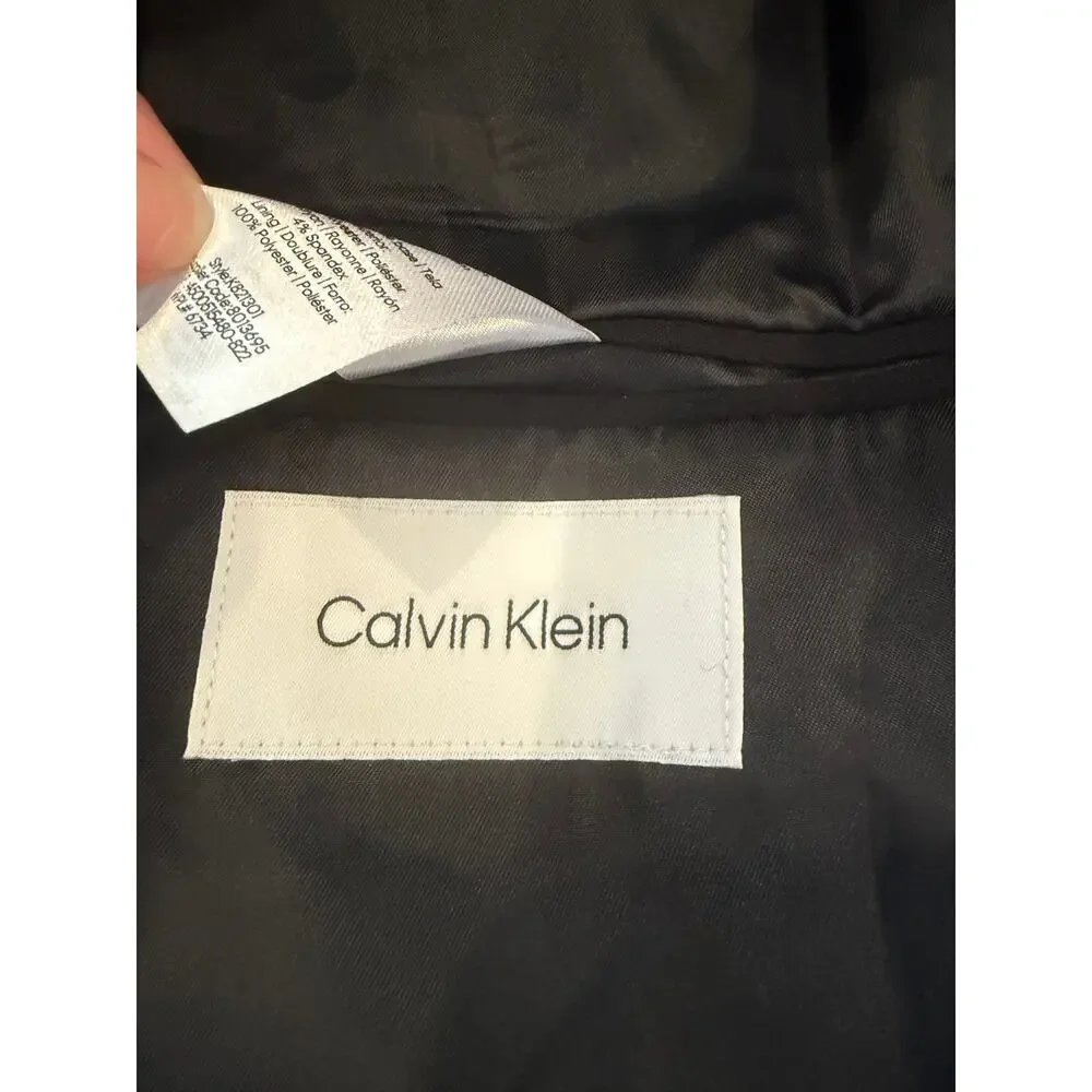 Calvin Klein Big Boys Slim Fit Suit Jacket Black 16